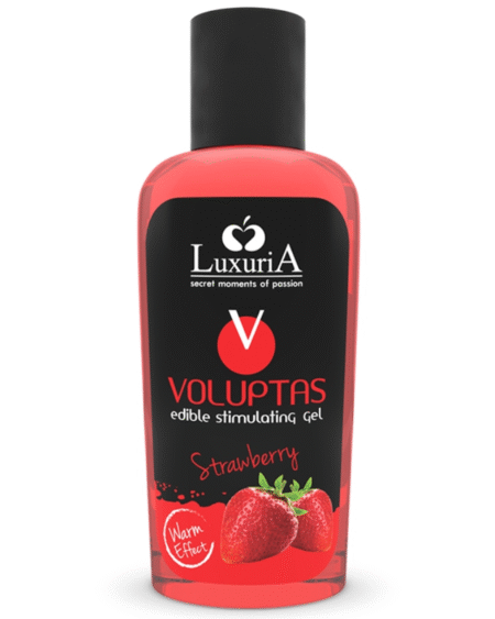 INTIMATELINE LUXURIA - VOLUPTAS GEL MASAJE COMESTIBLE EFECTO CALOR - FRESA 100 ML