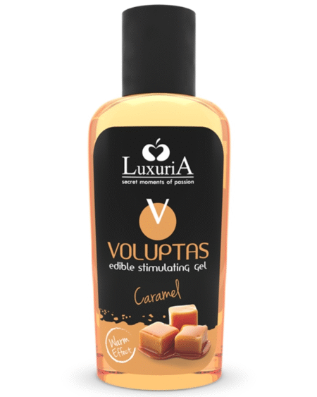 INTIMATELINE LUXURIA - VOLUPTAS GEL MASAJE COMESTIBLE EFECTO CALOR - CARAMELO 100 ML