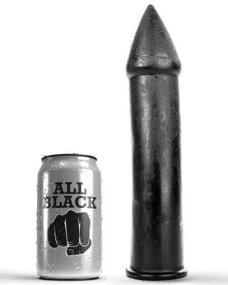 ALL BLACK - DILDO 24 CM