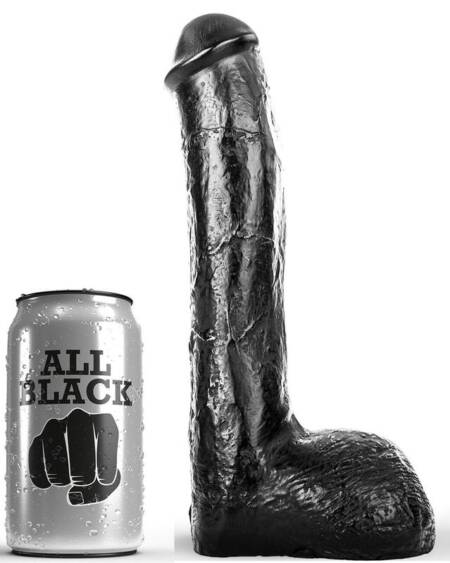 ALL BLACK - PENE REALÍSTICO ANAL 23 CM