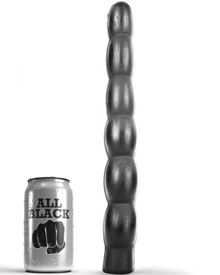 ALL BLACK - ANAL DILDO 32 CM