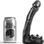 ALL BLACK - DILDO REALÍSTICO 19 CM
