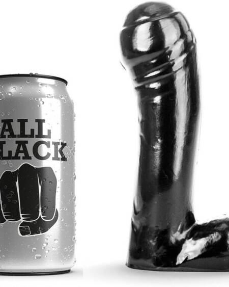 ALL BLACK - DILDO NEGRO 15 CM