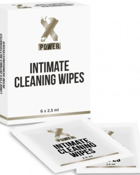 XPOWER - INTIMATE CLEANING WIPES TOALLITAS LIMPIEZA INTIMA 6 UNIDADES