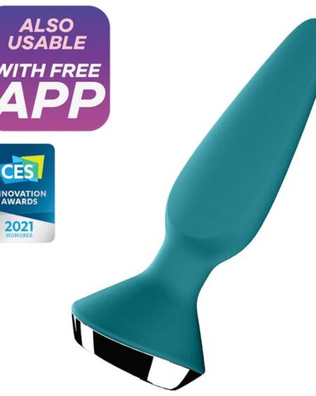 SATISFYER - PLUG ILICIOUS 1 PLUG VIBRADOR VERDE