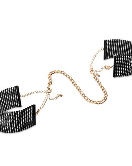 BIJOUX - DÉSIR MÉTALLIQUE ESPOSAS MALLA METALICA NEGRA