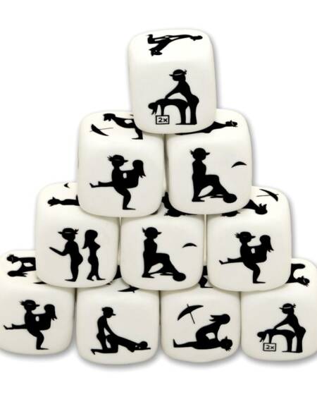 DIABLO PICANTE - DADO DE POSTURAS BLANCO