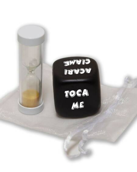 DIABLO PICANTE - DADO DE ACCIÓN CON RELOJ DE ARENA