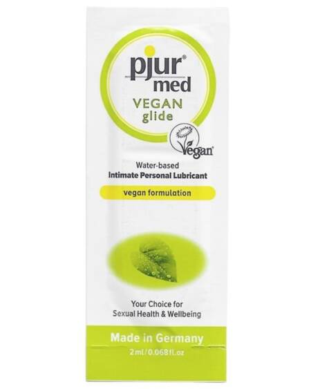 PJUR - MED VEGAN GLIDE LUBRICANTE BASE AGUA 2 ML