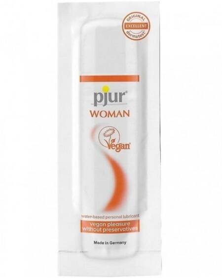 PJUR - WOMAN VEGAN LUBRICANTE BASE AGUA 2 ML
