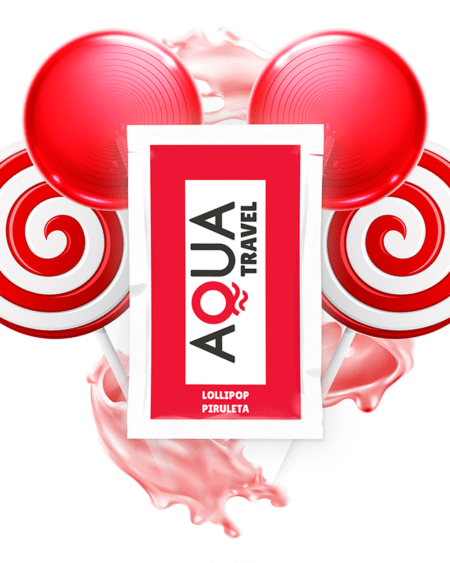 AQUA TRAVEL - LUBRICANTE BASE AGUA SABOR PIRULETA 6 ML