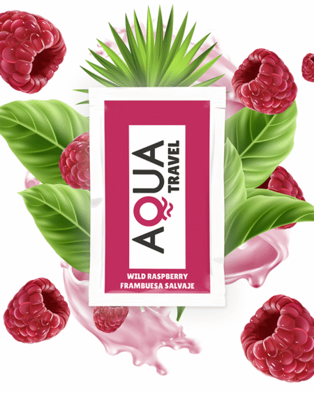 AQUA TRAVEL - LUBRICANTE BASE AGUA SABOR FRAMBUESA SALVAJE 6 ML