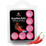 SECRETPLAY - SET 6 BRAZILIAN BALLS TRIPLE EFECTO