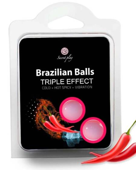 SECRETPLAY - SET 2 BRAZILIAN BALLS TRIPLE EFECTO