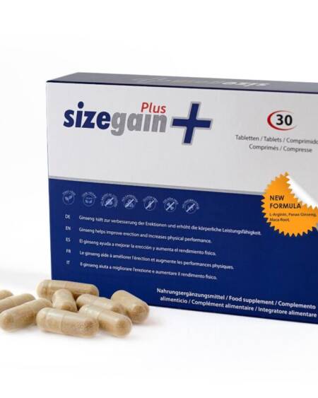 SizeGain Plus – Complemento alimenticio para aumentar el tamaño del pene y mejorar la potencia sexual