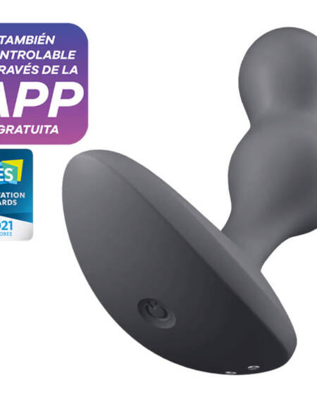SATISFYER - DEEP DIVER PLUG VIBRADOR APP GRIS