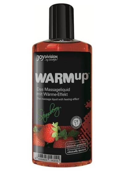 JOYDIVISION WARMUP - ACEITE DE MASAJE EFECTO CALOR FRESA 150ML