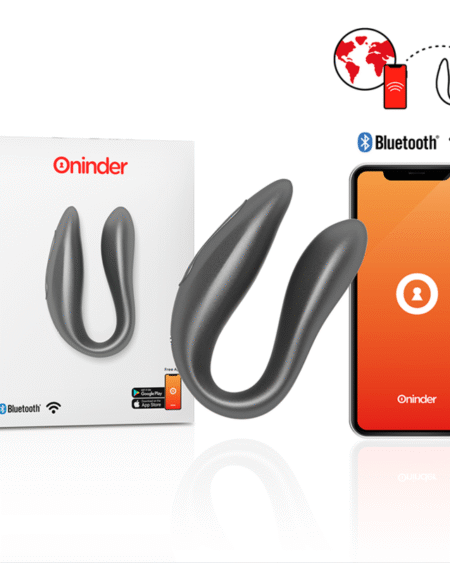 ONINDER - LISBOA ESTIMULADOR PUNTO G & CLÍTORIS NEGRO - APP GRATUITA