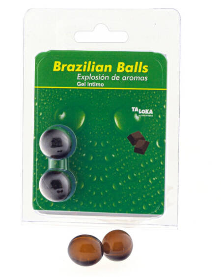TALOKA - BRAZILIAN BALLS GEL ÍNTIMO CHOCOLATE 2 BOLAS
