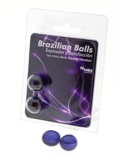TALOKA - BRAZILIAN BALLS GEL EXCITANTE EFECTO VIBRACIÓN ELÉCTRICA 2 BOLAS