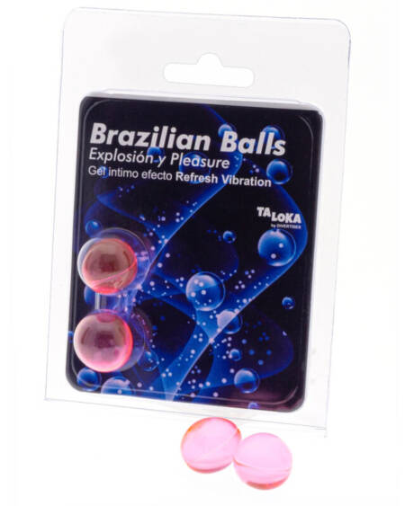TALOKA - BRAZILIAN BALLS GEL EXCITANTE EFECTO VIBRACIÓN REFRESCANTE 2 BOLAS
