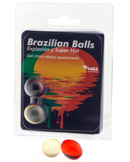 TALOKA - BRAZILIAN BALLS GEL EXCITANTE EFECTO SUPER CALIENTE 2 BOLAS