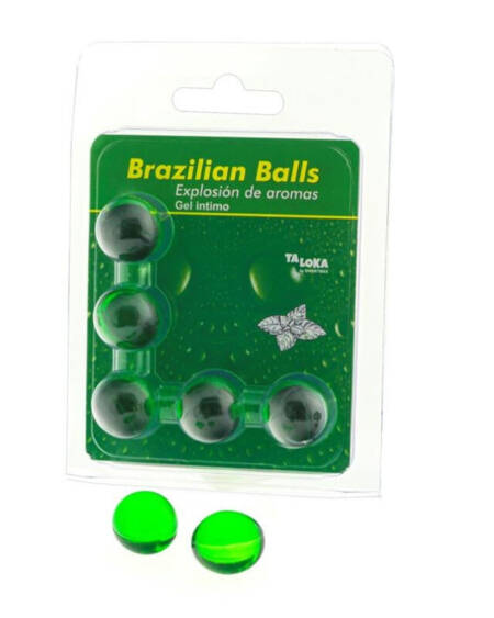 TALOKA - BRAZILIAN BALLS GEL ÍNTIMO MENTA 5 BOLAS