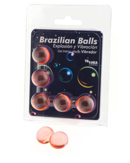 TALOKA - BRAZILIAN BALLS GEL EXCITANTE EFECTO VIBRACIÓN 5 BOLAS