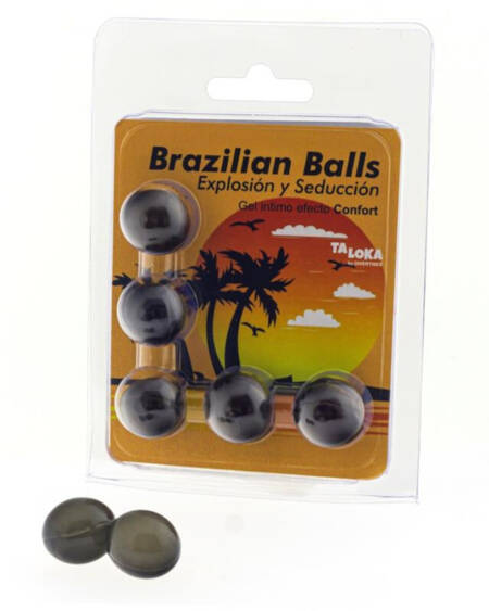 TALOKA - BRAZILIAN BALLS GEL EXCITANTE EFECTO CONFORT 5 BOLAS