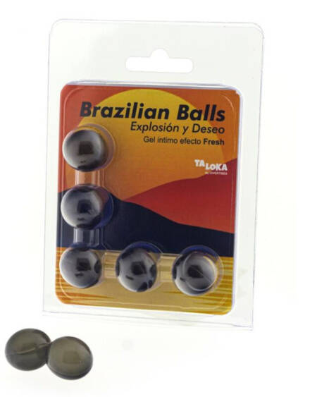 TALOKA - BRAZILIAN BALLS GEL EXCITANTE EFECTO FRESCOR 5 BOLAS