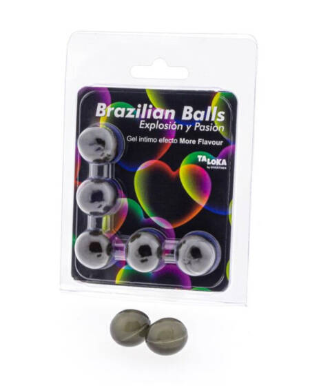 TALOKA - BRAZILIAN BALLS GEL EXCITANTE EFECTO MORE FLAVOUR 5 BOLAS