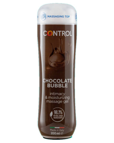 CONTROL - GEL DE MASAJE 3 EN 1 CHOCOLATE BUBBLE 200 ML