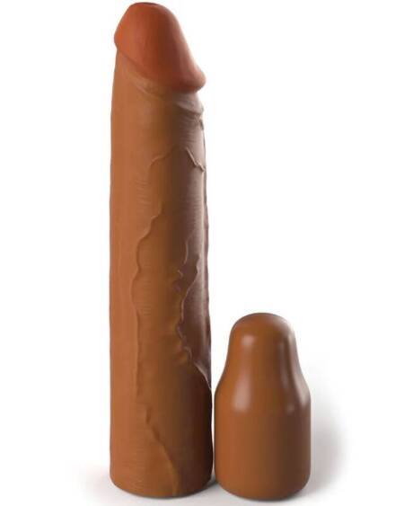 FANTASY X- TENSIONS - PIPEDREAMS SLEEVE 20,32 CM + 5,00 CM INCH PLUG CARAMEL