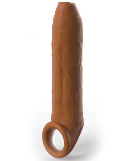 PIPEDREAMS - SLEEVE UNCUT 17,78 CM W STRAP CARAMEL