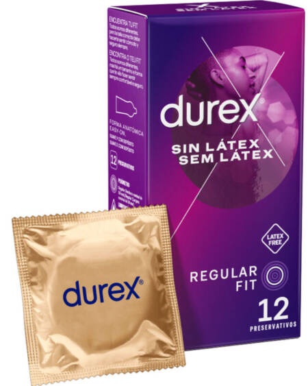 DUREX - PRESERVATIVOS SIN LATEX 12 UNIDADES