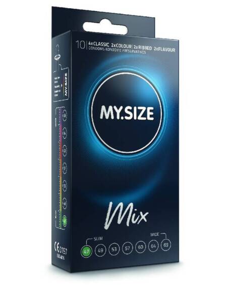 MY SIZE - MIX PRESERVATIVOS 47 MM 10 UNIDADES