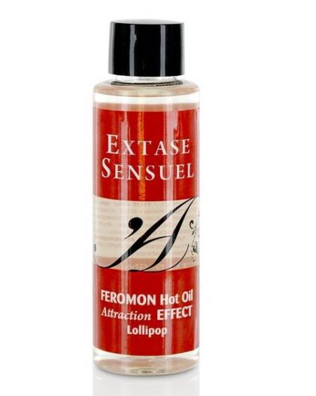 EXTASE SENSUAL - ACEITE MASAJE EFECTO CALOR CON FEROMONAS PIRULET 100 ML
