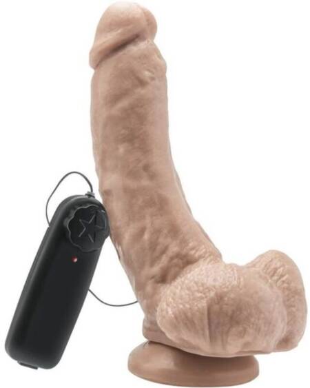 GET REAL - DILDO 20,5 CM CON TESTÍCULOS VIBRADOR NATURAL
