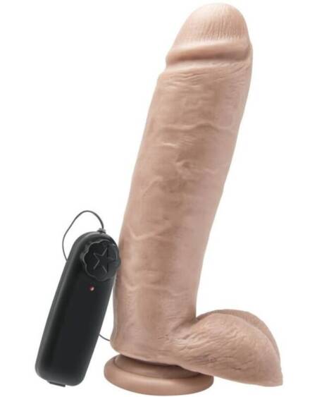 GET REAL - DILDO 25,5 CM CON TESTÍCULOS VIBRADOR NATURAL