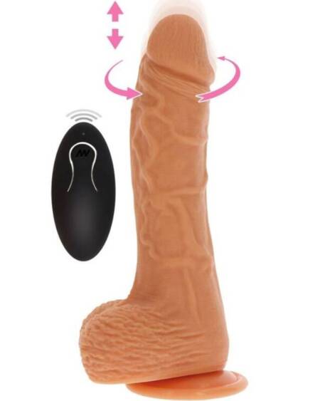 GET REAL - DILDO VIBRADOR ROTADOR UP&DOWN NATURAL