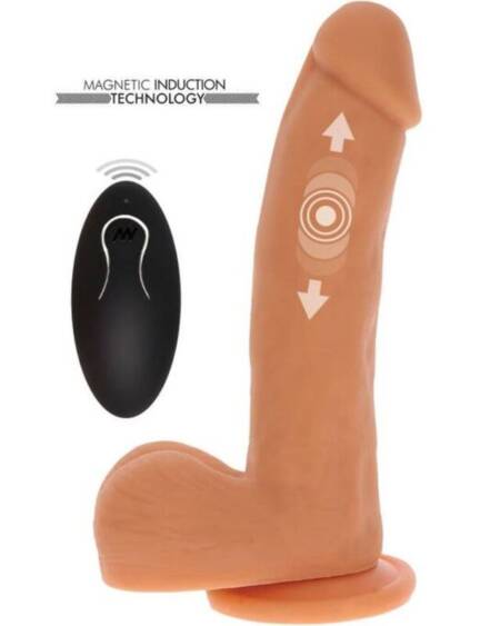 GET REAL - DILDO EMPUJE MAGNÉTICO PULSANTE NATURAL