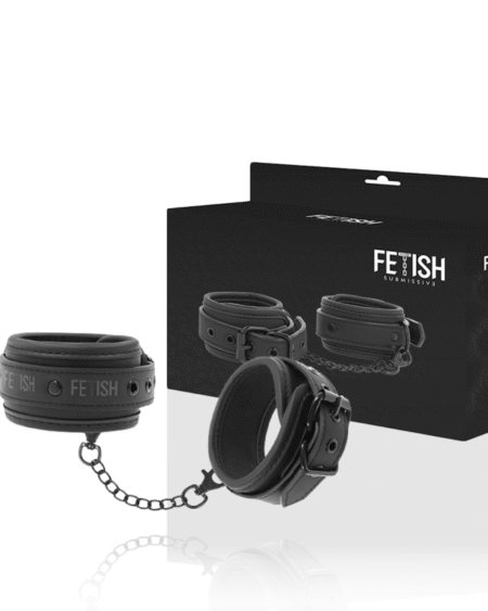 FETISH SUBMISSIVE - ESPOSAS TOBILLOS CUERO VEGANO CON FORRO DE NEOPRENO