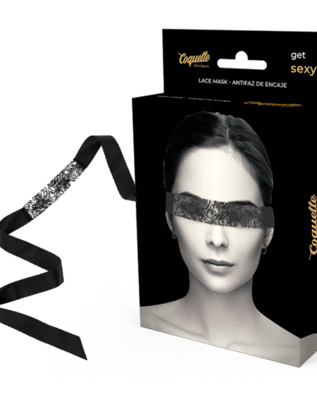 COQUETTE CHIC DESIRE - ANTIFAZ ENCAJE NEGRO CINTA