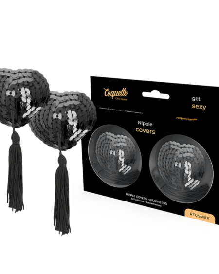 COQUETTE CHIC DESIRE - CUBRE PEZONES NEGRO LENTEJUELAS