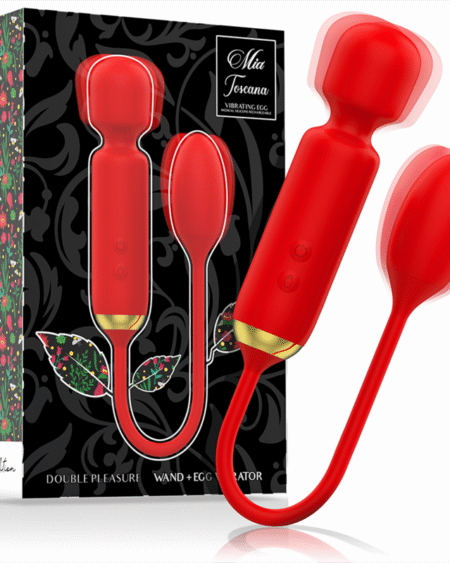 MIA - TOSCANA DOUBLE PLEASURE WAND + HUEVO VIBRADOR
