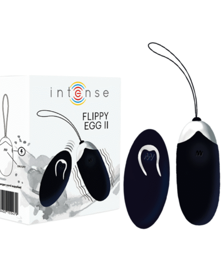 INTENSE - FLIPPY II HUEVO RECARGABLE REMOTO NEGRO