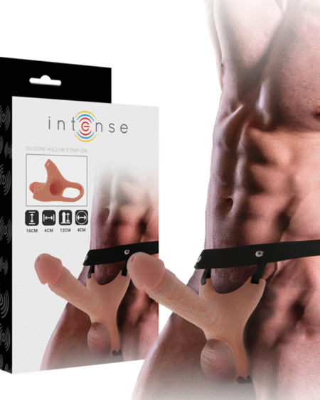 INTENSE - ARNÉS HUECO CON DILDO SILICONA 16 X 3.5 CM