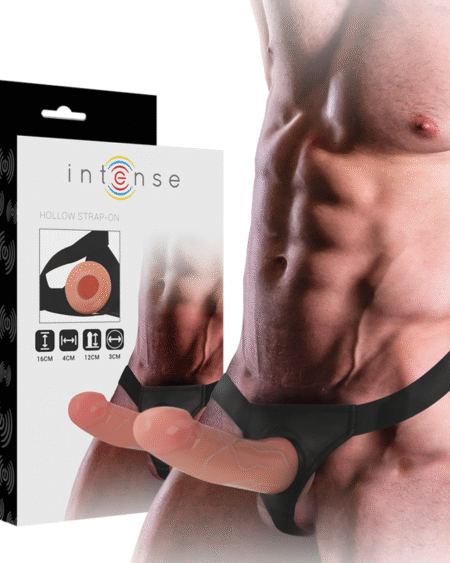 INTENSE - ARNÉS HUECO CON DILDO 16 X 3 CM
