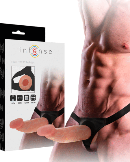 INTENSE - ARNÉS HUECO CON DILDO 18 X 3.5 CM