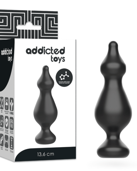 ADDICTED TOYS - ANAL SEXUAL PLUG 13.6 CM NEGRO